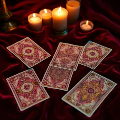 Ornate tarot cards