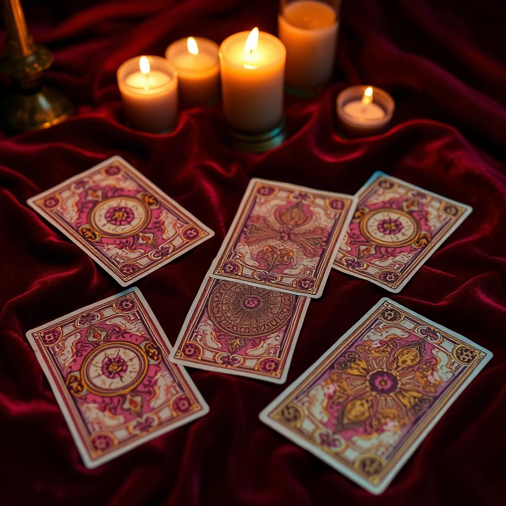 Ornate tarot cards